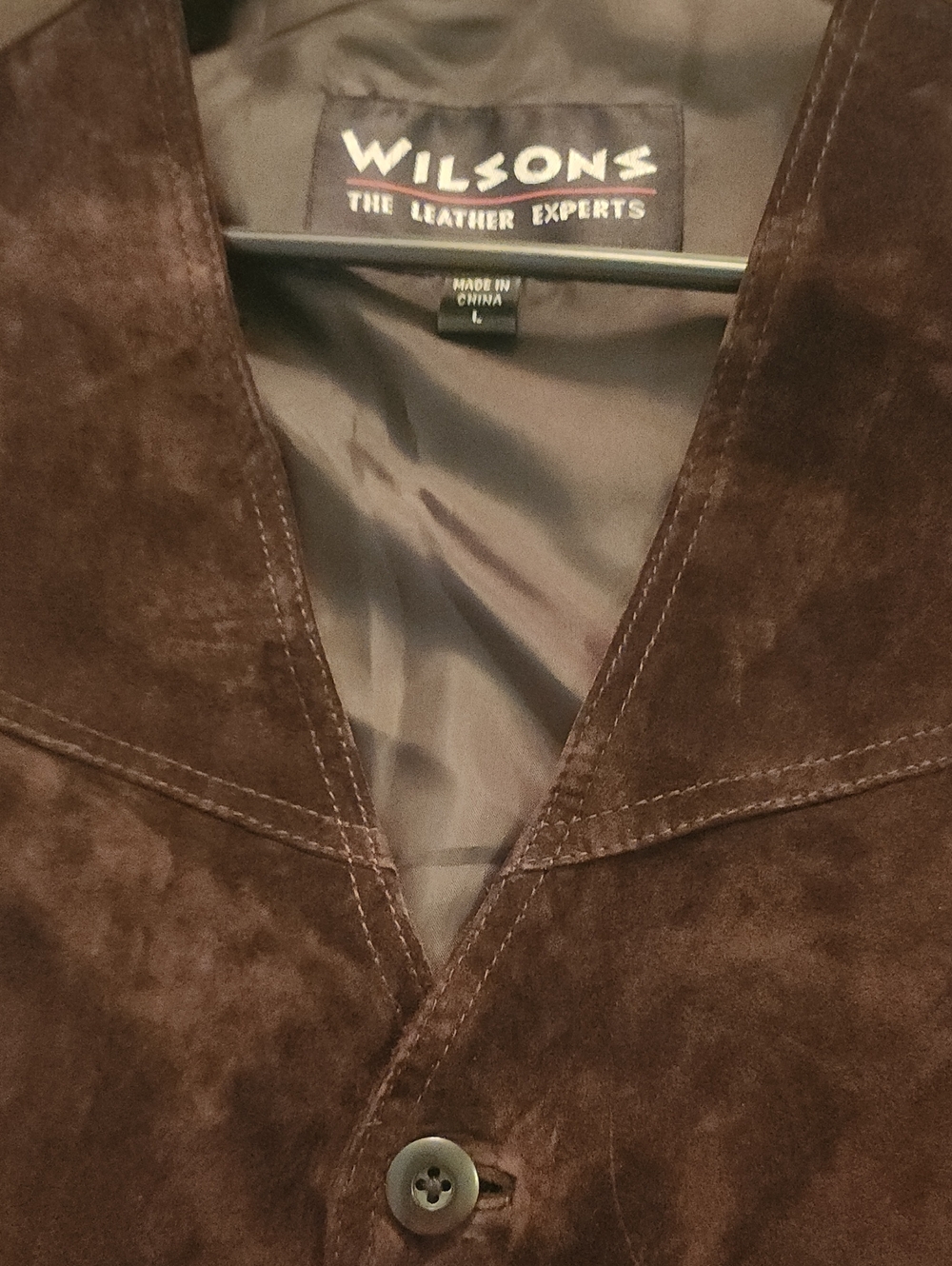Wilsons Leather Suede VEST Size L - NWOT